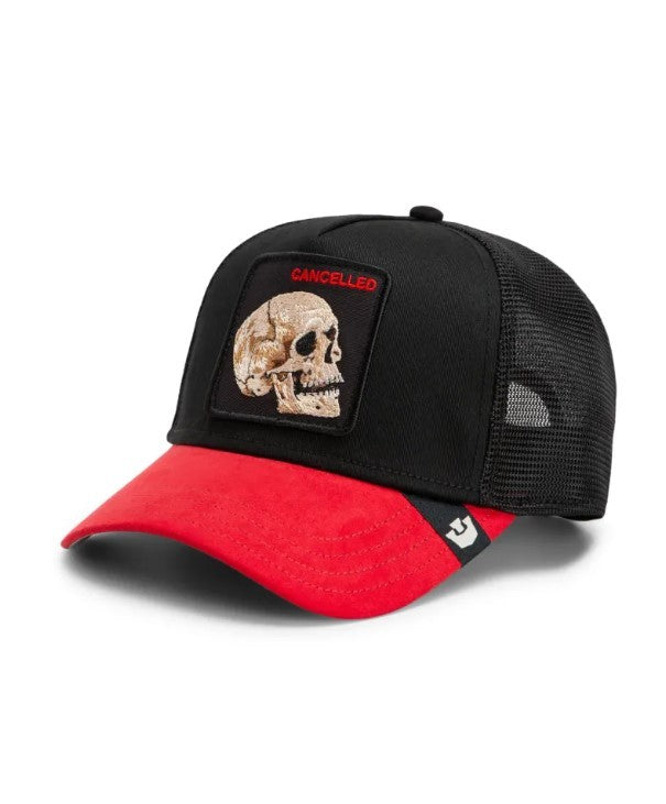 Gorra Negra/Roja Calavera-Goorin Bross