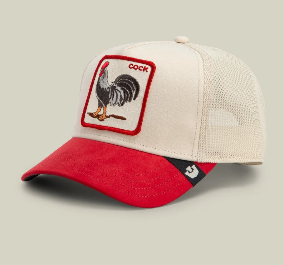 Gorra Blanca/Roja Gallo-Goorin Bross